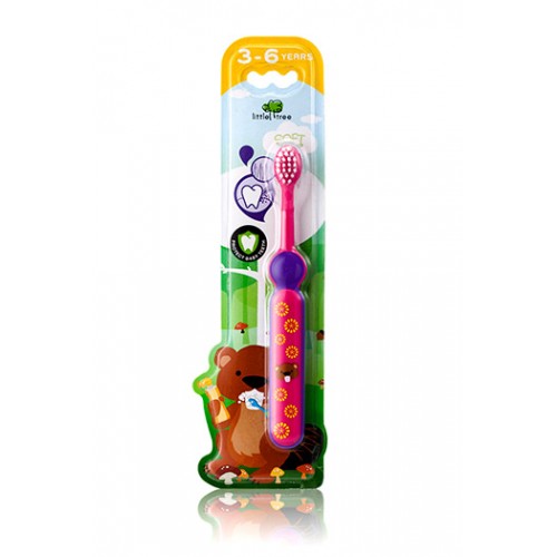 LITTLE TREE Toothbrush: 3-6 years (Red / Green / Purple)